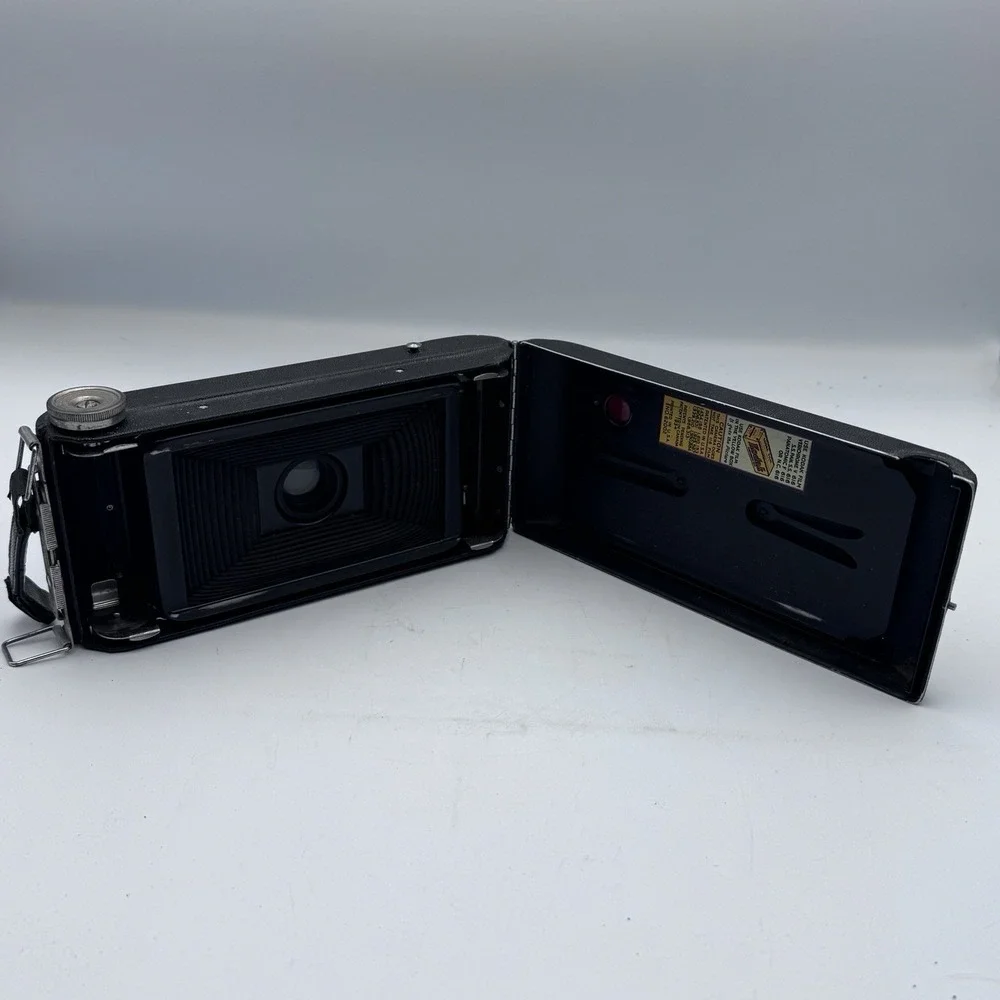 Kodak Jiffy Six 16 Series II Vintage Folding Rollfilm Camera Black 6x9 Twindar